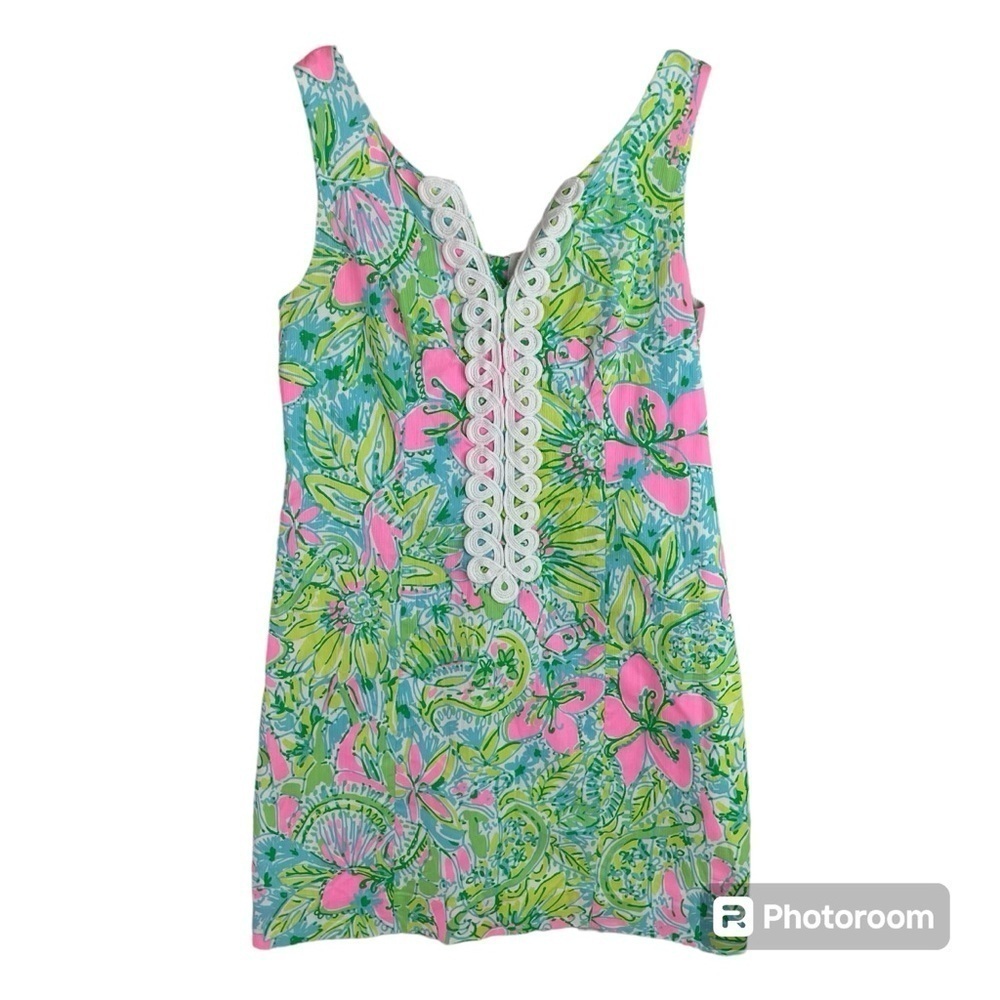 Lilly Pulitzer Pink and Green Floral Dress